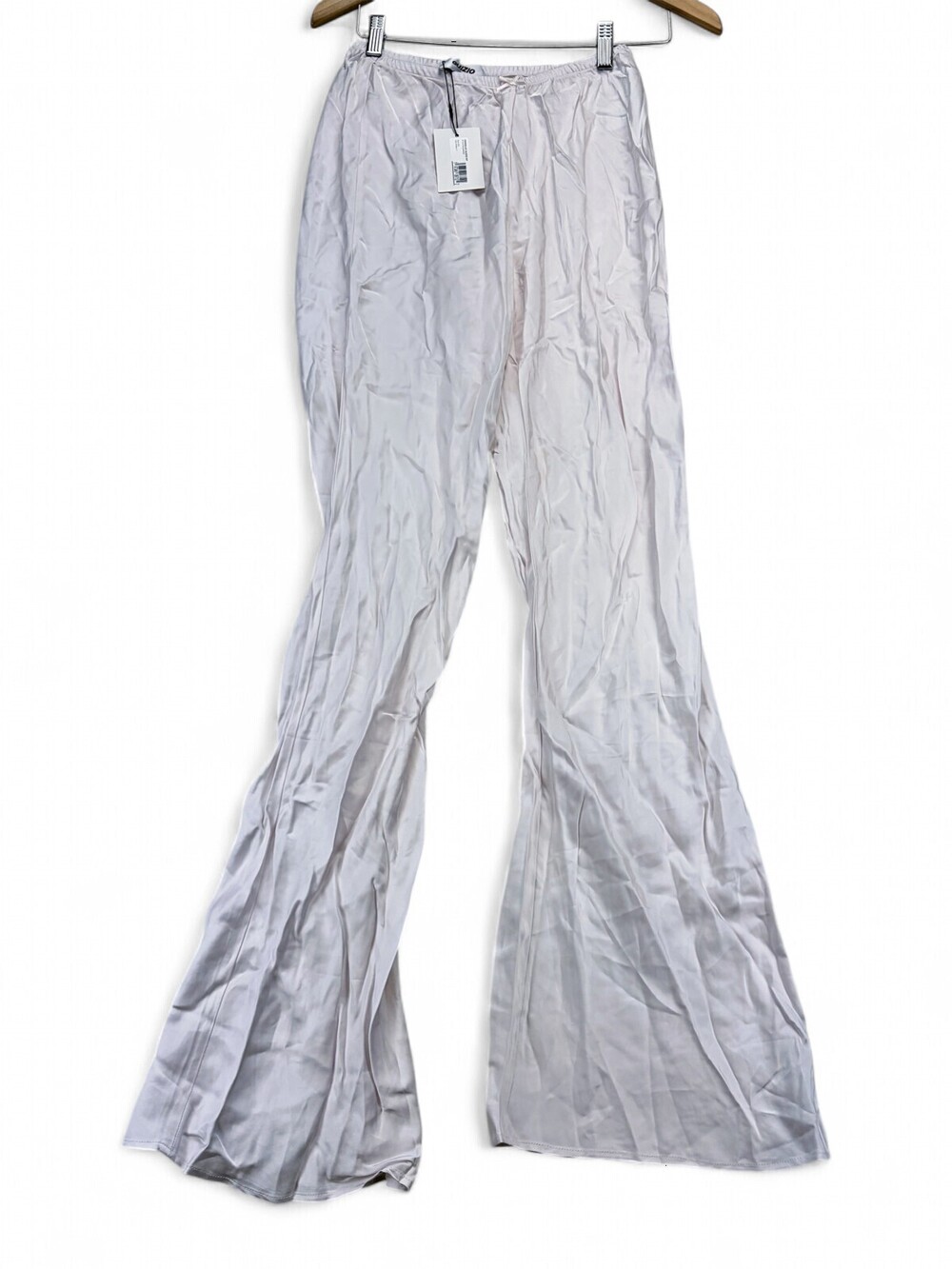 Guizio XXSP NWT Petite Satin Flare Pants - Light Pink